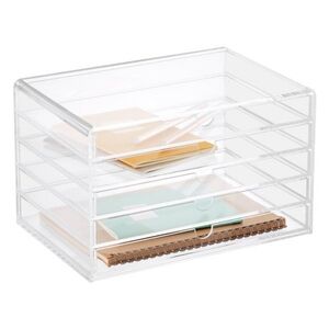 The Container Store Luxe Acrylic 5-Drawer Accessory Box